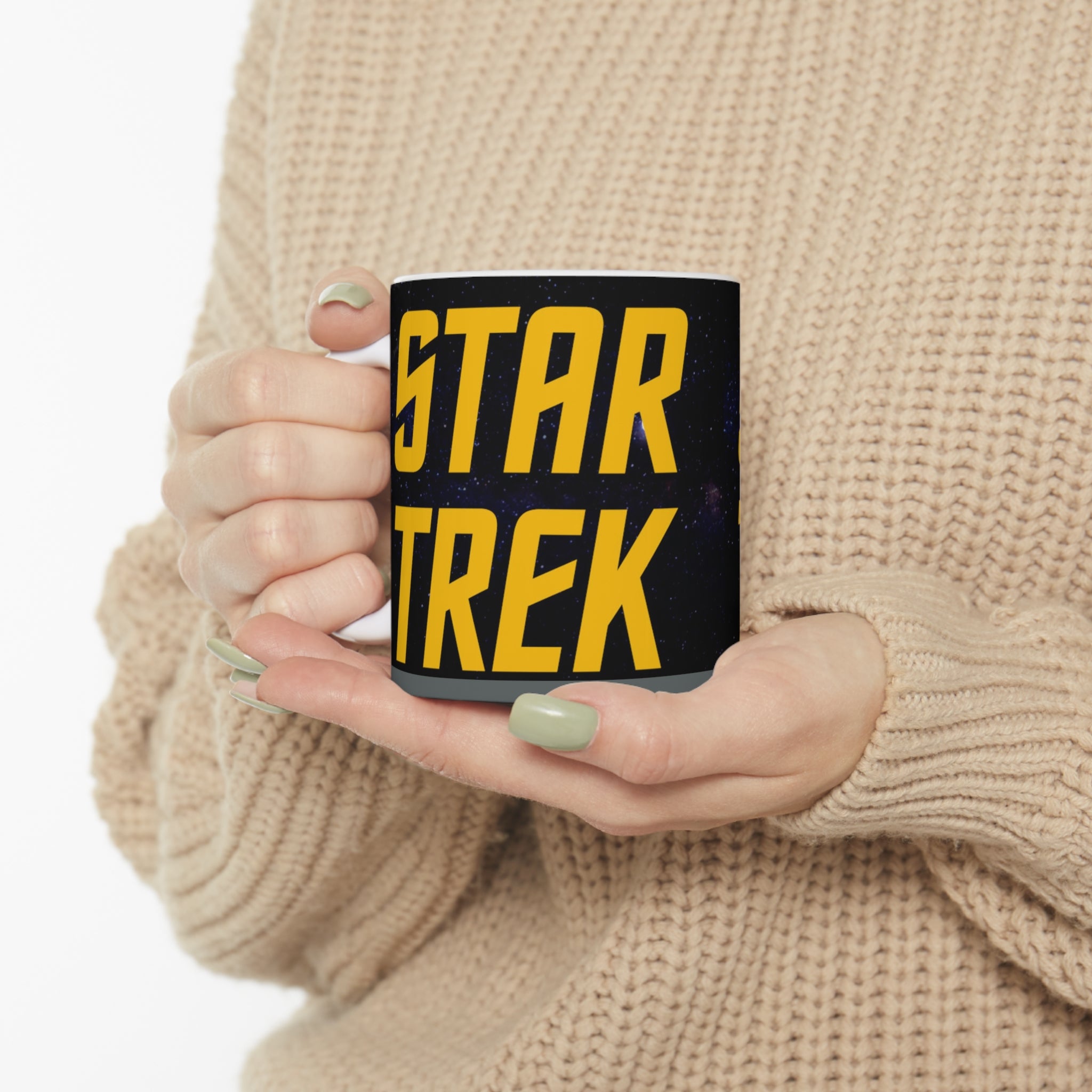 Star Trek Collection- USS Enterprise White Ceramic Mug - Creations by Chris and Carlos